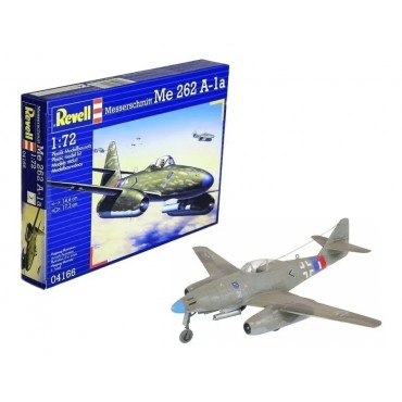 KIT PARA MONTAR REVELL AVIÃO MESSERSCHMITT ME 262 A-1A 1/72 56 PEÇAS REV 04166